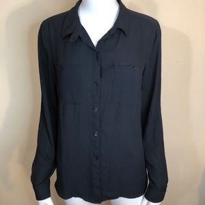 Loft  Dark Blue Long Top M